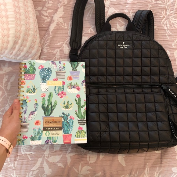 Kate Spade Quilted Puffer Camden Backpack black main image 6